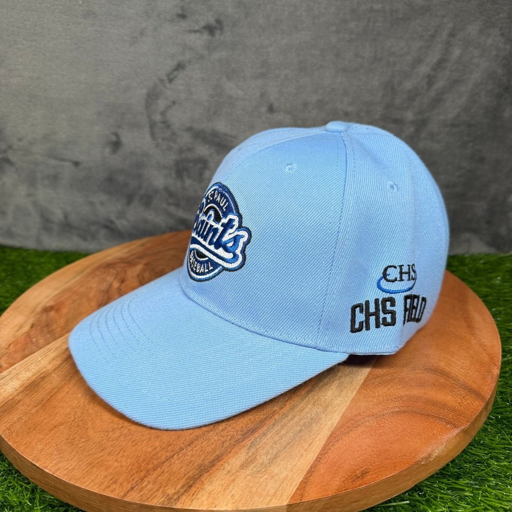 St Paul Saints Baseball Hat Mens Blue CHS Field Patch Associated Premium